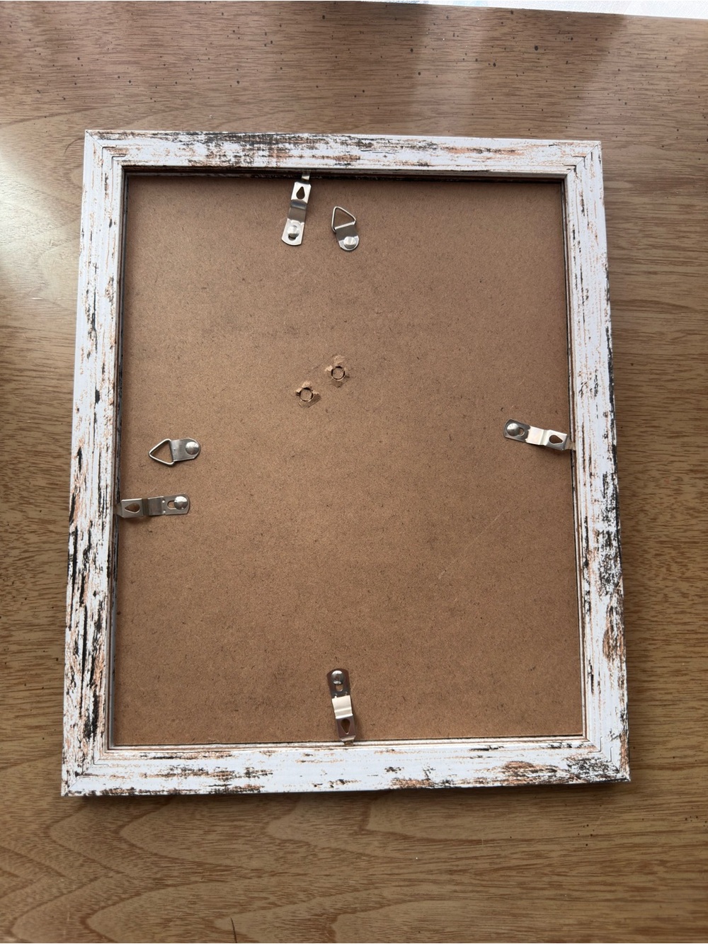 Rustic White Distressed Picture Frame - Picture 2 of 4